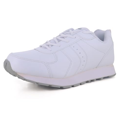 Image of SPARX Mens SM 9019 | Enhanced Durability & Soft Cushion | White Running Shoe - 10 UK (SM 9019)
