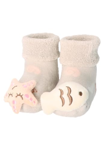 Sterntaler Mädchen Baby-rasselsocken Maritim Socken, Beige, 16 EU