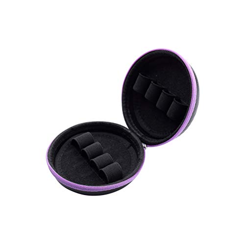 Preisvergleich Produktbild SUPVOX Ätherische Öle Vorratshalter Tragbare Flasche Aufbewahrungsbox mit Haken für Reisezubehör 5ml (Lila)