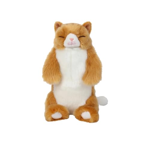 Image of CU-MATE 20 inch Adorable Stuffed Animals Cat -Handmade Plush Soft Cat -Present Gift for Boys /Girls (Orange Cats)