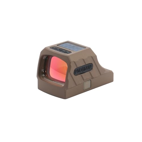 Image of Holosun SCS-320-GR Multi-Reticle 32MOA Green Circle & 2MOA Dot Sig P320 Pistol Cut Solar-Charging Reflex Sight, Delta-Point Pro, DPP Footprint (Black /FDE)