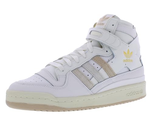 Adidas Forum 84 High Mens Shoes Size 8, Color: Cloud White/Magic Beige/Aluminium