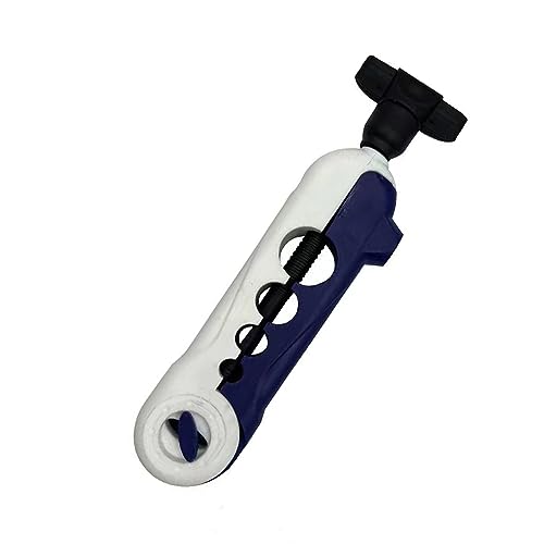 Tgpiao 1Pack Mini Fishing Line Winder Spooler Machine,Portable Adjustable Detachable Spinning Reel Spool Spooling Station System, Baitcaster Multifunctional Line Winder Tool (White and Blue)