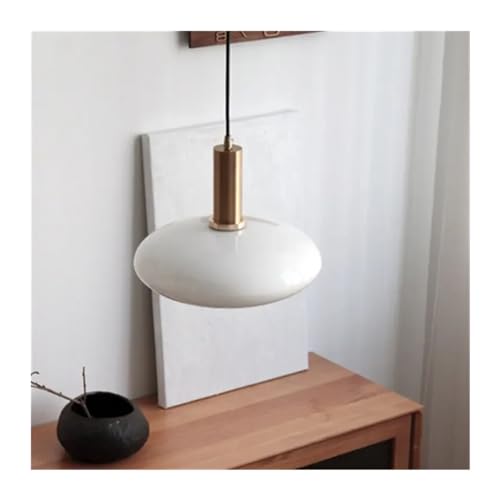 White glass pendants lights de 21cm pour luminaire de maison et salon