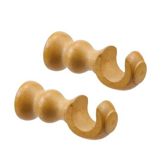 Woogim Wooden Curtain Rod Holders