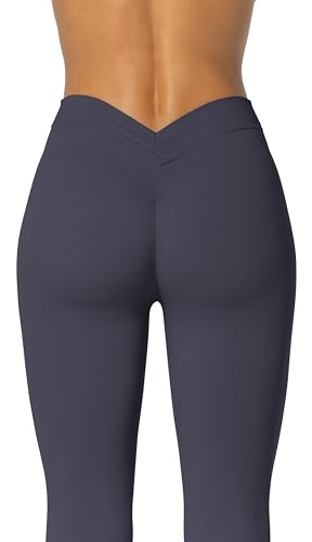 Image of Sunzel Flare Leggings, Crossover Yoga Pants with Tummy Control, High-Waisted and Wide Leg