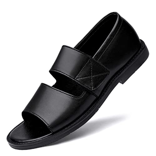 Sandals Men -Toed Slipper Outdoor Beach Rubber Comfortable and Breathable Shoes Sandals(D,39)