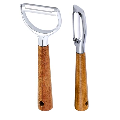 Left Handed Peeler 2 Pack, Lefty Kitchen Tools For Vegetable, Fruit, Potato, Carrot, Apple, Left/Right Hand Peelers