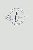  Notizbuch Buchstabe L - punktraster: personalisiertes Geschenk / Mitbringsel Geburtstag Weihnachten Ostern Jahrestag Jubiläum kleine Aufmerksamkeit  ... cremefarbenes Papier  Cover matt  Softcover