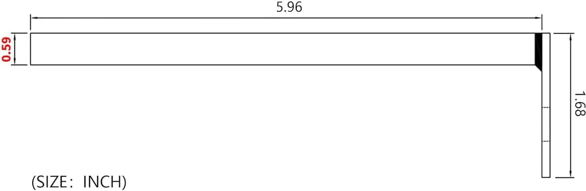 Steel Inside-Mount Window Bar Bracket（2 Set,3'' one Way Non-Removable Security Screw Included）White