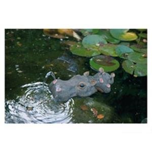 Gargouille hippopotame enfant statue de fontaine déco jardin 34cm