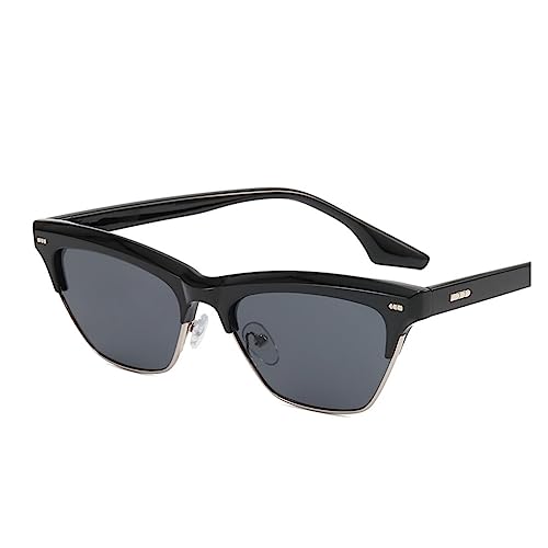 Triangle Retro Cat Eye Men And Women Small Frame Outdoor Sunglasses Commuter UV400 Driver Sport Sunglasses Gift,A316