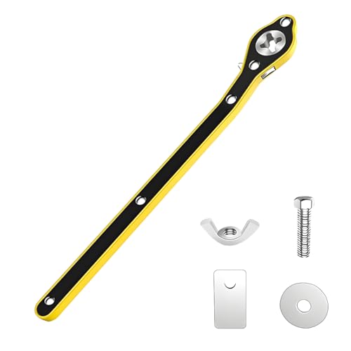 Image of ZIMISI Car Jack Ratchet Wrench, 360 Swivel Labor-Saving Scissor Jack Adapter with Long Handle, Universal Automotive Tire Wheel Lug Wrench Tool, Fit for Small Cars SUVs