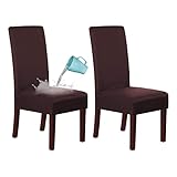 Photo Gallery clgty impermeabile coprisedie con schienale elasticizzato, scamosciato fodere coprisedia per sala da pranzo rimovibile fodere per sedie lavabile coprisedia per hotel ristorante-caffè-2 pcs Photo Gallery clgty impermeabile coprisedie con schienale elasticizzato, scamosciato fodere coprisedia per sala da pranzo rimovibile fodere per sedie lavabile coprisedia per hotel ristorante-caffè-2 pcs