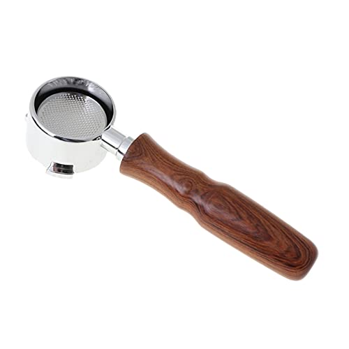 HMEILI Máquina de café espresso de acero inoxidable Manija 5 1 mm Soporte de filtro sin fondo Portafiltro sin fondo…