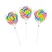 Flower-Shaped Swirl Pops (12 Piece) Large Rainbow Fat-Free