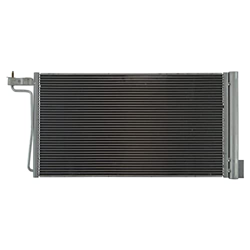 Image of TRQ A /C Condenser and Receiver Drier Assembly Compatible with 2012-14 Ford Focus L4 2.0L Naturally Aspirated