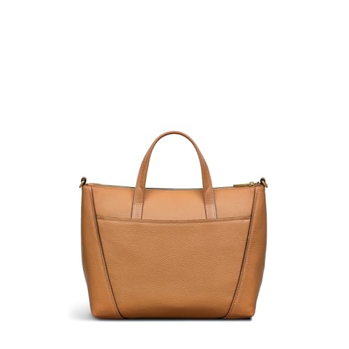 RADLEY London Kendal Terrace Women's Leather Medium Ziptop Satchel Bag, Dark Butter2