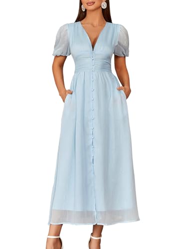 ☆送料 関税込☆INSTANTFUNK★PUFF-SLEEVE V-NECK MAXI DRES.S★ 315YscmyUQL.jpg