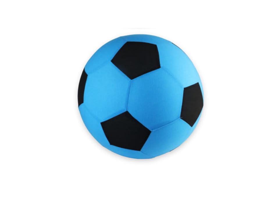 Mega Football 45cm Large Size Ball โ Durable Outdoor Soccer Ball for Kids & Adults, Training & Play (Blue)