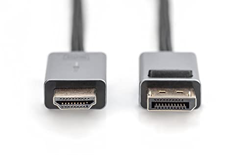 Digitus Cavo Adattatore Displayport 4K Dp - Hdmi Tipo A 2Mt - 5