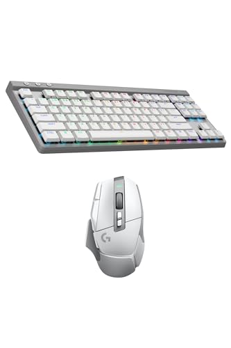 Image of Logitech G502 X Lightspeed Wireless Gaming Mouse + G515 TKL Wireless Gaming Keyboard (Tactile) Bundle: White