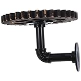 Veemoon Estante Flotante Industrial de Hierro con Diseño Steampunk y Engranajes...