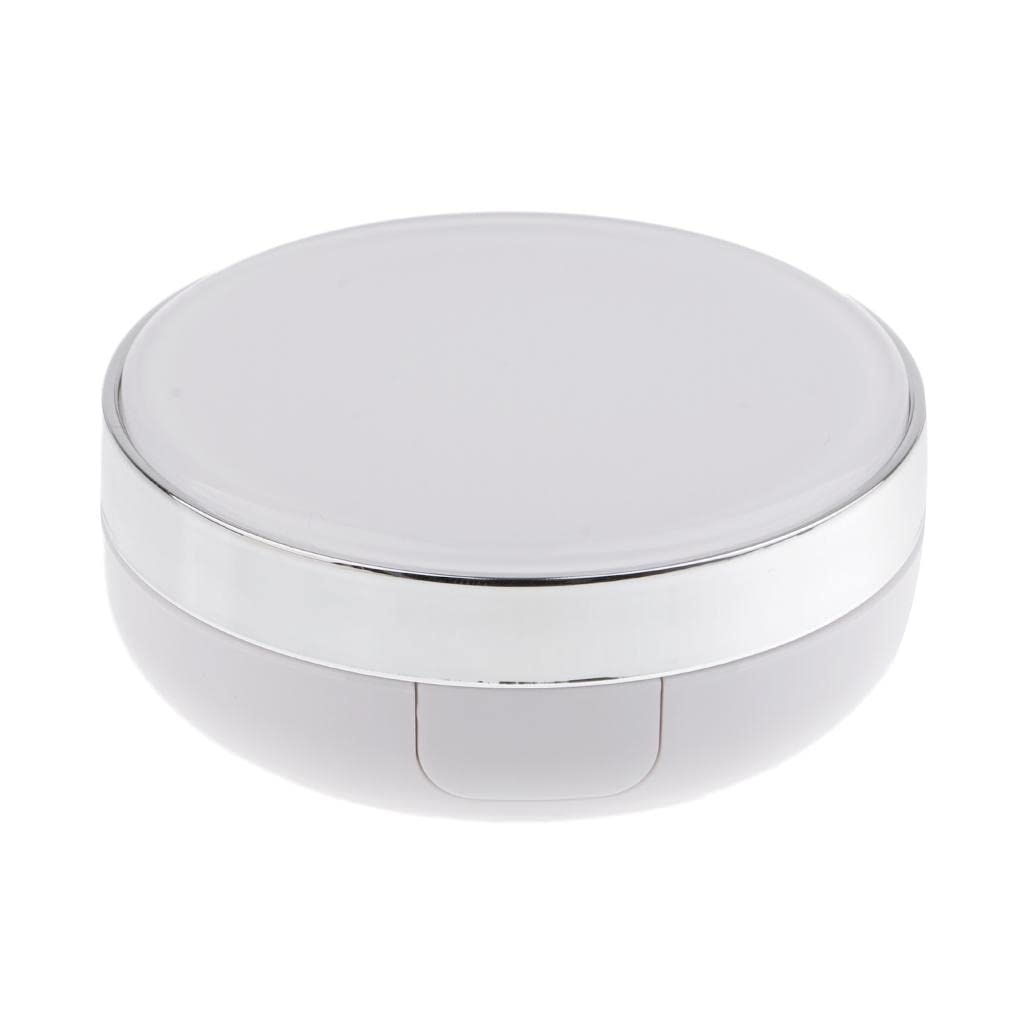 Milaan Empty Makeup Powder Foundation Case Air Cushion Puff BB Cream Container 15g Silver-image-11