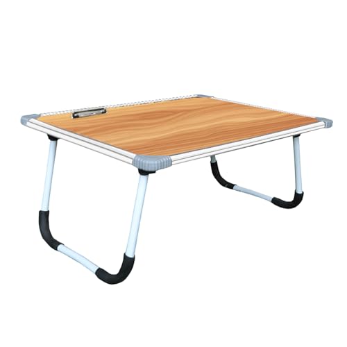 Image of YAJNAS Multipurpose Whiteboard & Laptop Table | Portable Study & Lap Desk for Bed with Laptop Support | Foldable Lap Bed Table, Ideal for Home & Office Presentation - (15 x 26, Wodoen Texture)