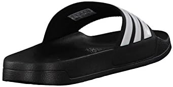 adidas Men's Adilette Shower Slides Black/White/White 12 | Image 5