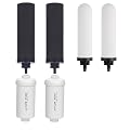 NSF/ANSI 42&372 Standard Gravity Water Filter, Replacement for Berkey® BB9®-2 Black Filters & PF-2® Fluoride Filters, Berkey® Gravity Water Filter System and Fachioo King Tank Series