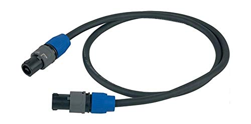 PROEL eso1000lu2 esot Eric cavo per altoparlanti (2 x 2,5 mm², SPEAKON su Speakon, connettori neutrik, 2 m, NL2FX cavo-hpc620 NL2FX) Nero