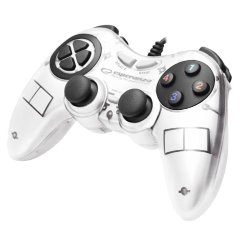 Esperanza Fighter Joypad EGG105W DPD Tapis de Jeu USB pour PC/Gamepad
