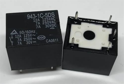 Relé 5 pines 5V para proyectos de domótica y automatización 943-1C-5DS