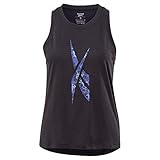 Col rond. Reebok Wor Modern Safari Tank Débardeur sans Manches, Noir, XS Femme