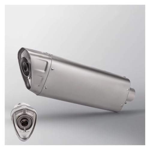 Silencieux d'échappement 51mm en acier inoxydable avec chicane DB Killer amovible TYPE-A