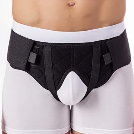 Image of TADDY Inguinal Hernia Belt For Men Hernia Support Truss with Removable Pressure Pads Double Hernia Pain Relief Comfortable Brace (Large, Black)