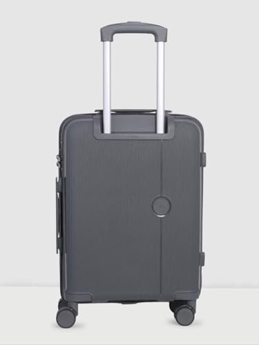 Image of Wiki Zine 8 Wheel Hardside Polycarbonate Trolley by Wildcraft,Medium,Graphite Grey