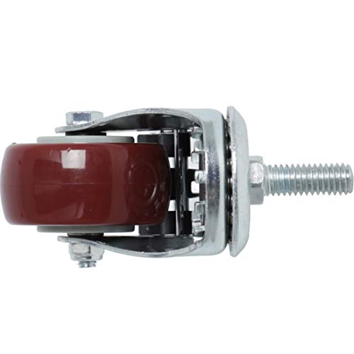 Finnhomy F20SC38Y1202 Swivel Caster Wheels 2 Inch Heavy Duty Threaded Stem Casters 3/8"-16X1 thumb #3