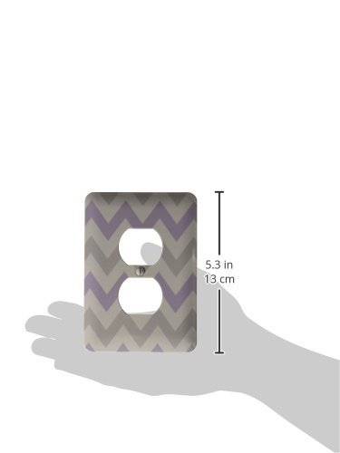 Interrupteur chevron violet et gris 3drose LSP_179793_6 pour déco salon