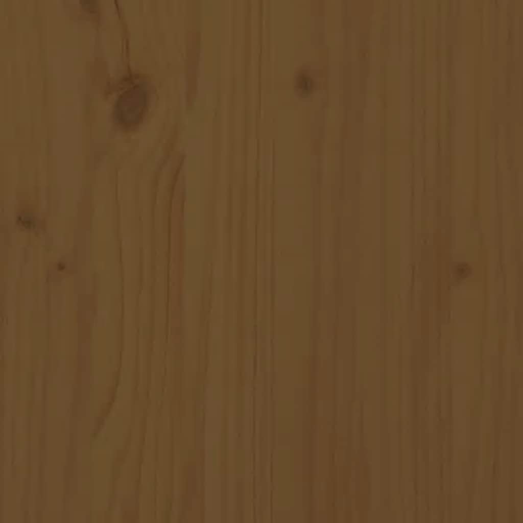 Mesa de centro marrón miel 55 x 55 x 40 cm de madera de pino maciza con estante para salón, mesa auxiliar, mesa de sofá, espacio de almacenamiento, muebles robustos, salón, banco, sillón, sala