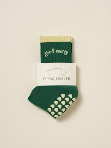 Image of Shapes Studio Half Calf Grip Socks, Cute Fruit Pilates Socks, Ruffle Socks, Non-Slip for Barre Yoga