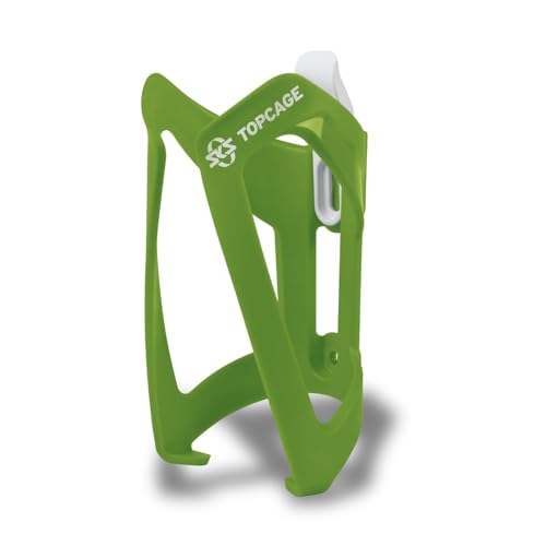 Portabotella SKS Topcage, de plástico reforzado con fibra de vidrio, para bicicletas urbanas, color verde