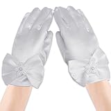 Photo Gallery nicecone guanti da bambina in raso bianco con fiocco, eleganti guanti corti da principessa con decorazione floreale con perle per matrimoni, prima comunione, compleanno, concorso, tea party, accessori Photo Gallery nicecone guanti da bambina in raso bianco con fiocco, eleganti guanti corti da principessa con decorazione floreale con perle per matrimoni, prima comunione, compleanno, concorso, tea party, accessori