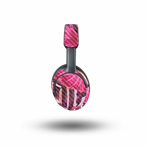 Image of MightySkins Carbon Fiber Skin Compatible with Bose QuietComfort Ultra - Tropical Pink | Protective, Durable Textured Carbon Fiber Finish | Easy to Apply