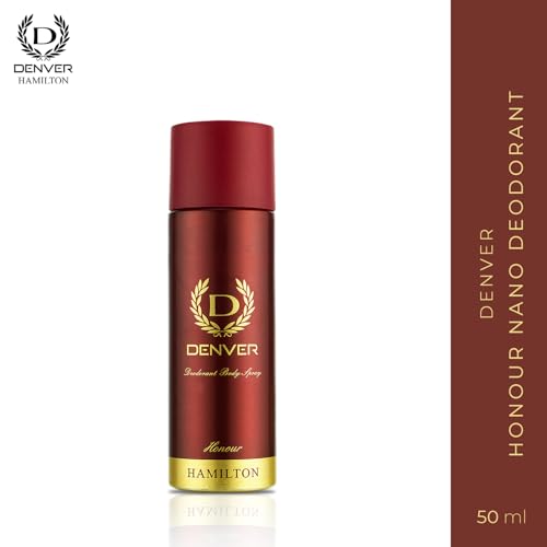 Image of DENVER Pride, Caliber, Imperial & Honour Nano Deodorant For Men 50ML Each, Pack of 4