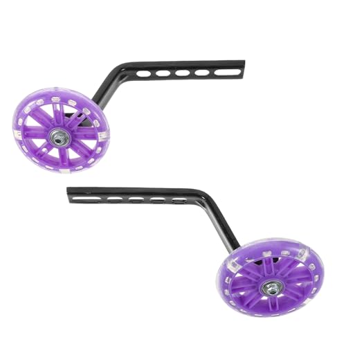 1 par de ruedas de entrenamiento para bicicleta con luces intermitentes y kit estabilizador para mayor seguridad y aprendizaje miniatura 1