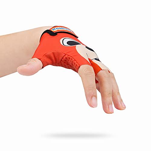 Image of Kids Half-Finger Climbing Gloves for Age 1-10 Boys and Girls Monkey Bars Biking, Good Grip Control Gloves for Gymnastics Scooter Balance Boards Outdoor Sports