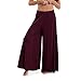 hanky panky DreamEase® Cap Sleeve Top & Ultra Wide Leg Pant Set – Stylish Sleep & Pajama Set for Women in Sizes XS-XL | Dark Red