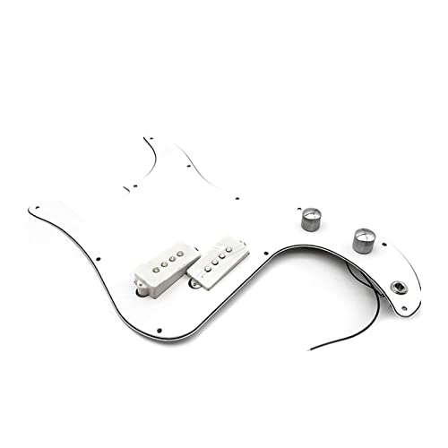 �s�b�N�A�b�v�s�b�N�K�[�h�Z�b�g PB P Bass 3 Ply Prewired Loaded Pickup For Precision Bass Guitar Instrument Parts 4 Color(Color:White)